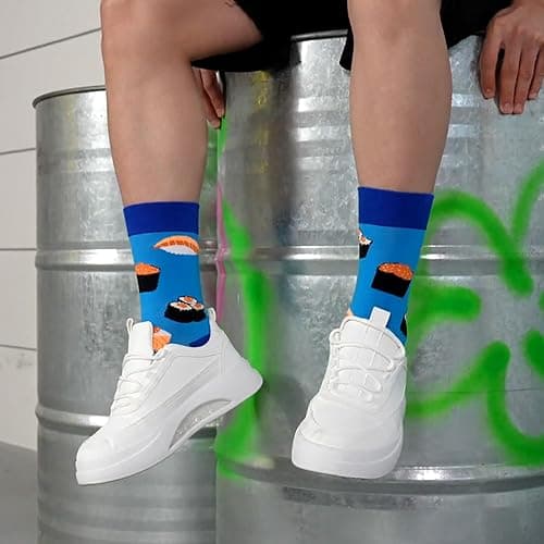 WeciBor Mens Dress Colorful Novelty Funny Casual Combed Cotton Crew Socks 12 Pack thumbnail 8