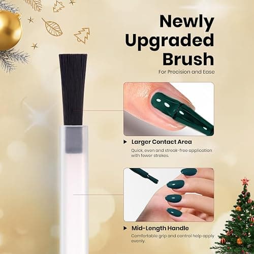 Beetles Green Gel Nail Polish 0.51OZ Dark Forest Green Gel Polish Color HEMA-Free Soak Off UV Nail Lamp Manicure Salon DIY Art Design Decoration at Home Gift for Women Urban Ivy thumbnail 7