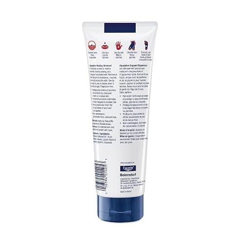 Aquaphor Healing Ointment, Multipurpose Ointment for Dry, Cracked Skin, Chafing, Cuticle Care, Fragrance Free, Non Greasy and Non Comedogenic Body Moisturizer, Dermatological Skin Care, 198g Tube thumbnail 13