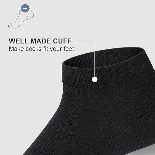 wernies No Show Socks Men, Low Cut Ankle Short Casual Cotton Socks with Non Slip Grips 6-10/11-13 thumbnail 7