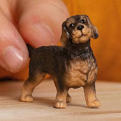 Schleich Farm World - Farm Animal Toy Wire Haired Dachshund Dog Toy Figurine - Kids Ages 3+ thumbnail 2