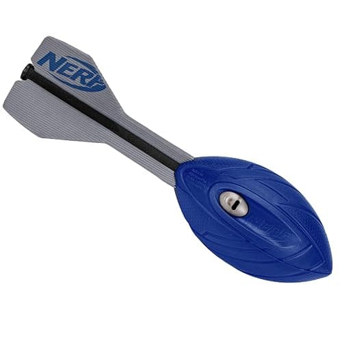 Nerf Vortex Aero Howler Foam Ball – Classic Long-Distance Football - Flight-Optimizing Tail - Hand Grip – Indoor and Outdoor Fun (Blue) - Image 1