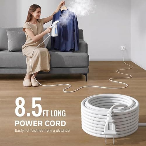 OGHom Steamer for Clothes, Handheld Clothing Steamer for Garment, 240ml Big Capacity 700W Portable Travel Steam Iron (Only for 120V) thumbnail 7