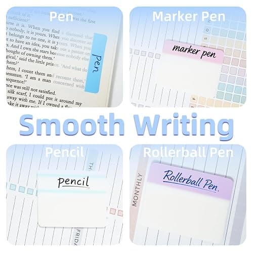 AolinEra 1200 PCS Tab Sticky Notes,2 Inch Sticky Index Tabs,24 Sets Colorful Divider Binder Thin Annotation Organize Sticky Notes,Post It Signature Tabs thumbnail 5