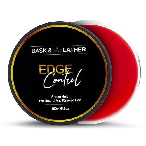 BASK & LATHER | Edge Control Gel for Natural & 4C Hair, Strong Hold, 5.3 oz - Image 1