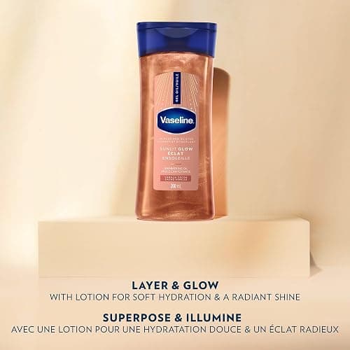 Vaseline Glazed and Glisten Sunlit Glow Vanilla Cocoa Shimmering Body Gel Oil with Ultra-Hydrating Lipids and 100% Pure Cocoa Butter, 200 ML thumbnail 8