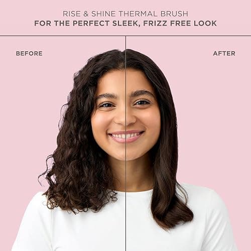 Hairitage Heated Curl Brush - 1.5 Inch Thermal Round Brush for Smooth & Frizz-Free Hair -10 Minute Blowout -Effortless Curls - Refresh Your Look - Ceramic Tourmaline Ion Technology - Up to 400 Degrees thumbnail 4