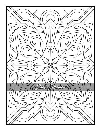 100 Amazing Patterns: An Adult Coloring Book with Fun, Easy, and Relaxing Coloring Pages thumbnail 92