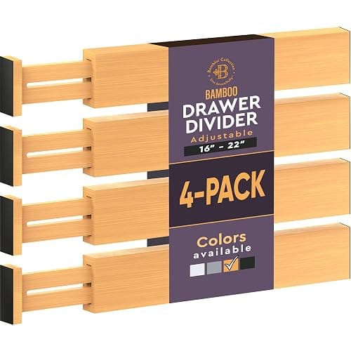 Bamboo Drawer Dividers - Image 1