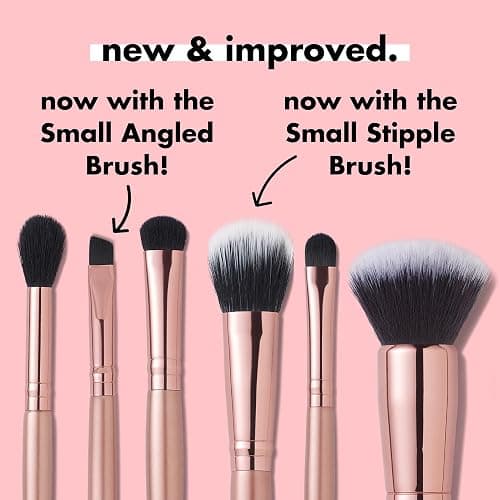 e.l.f. Flawless Face Kit, 6-Piece Brush Collection, Brushes For Face, Eyes & Brows, Made With Synthetic Bristles, Vegan & Cruelty-Free thumbnail 3