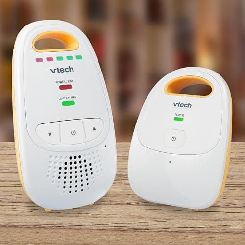 VTech Audio Baby Monitor — No Static DECT 6.0, No WiFi, Hack-Proof | 8Hr Battery, Belt Clip, 1000ft Range, 5-Level Sound Indicator | DM111 thumbnail 2