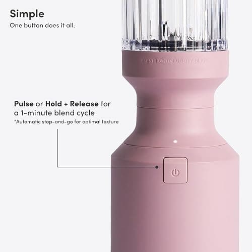 Beast Mighty 850 Plus | Premium Compact Personal Blender | Smoothies, Shakes, Dressings, Sauces | Blends Ice and Frozen Fruit | New XL Vessel | Extra Vessels, Lids and Straws | 850W (Lilac) thumbnail 4