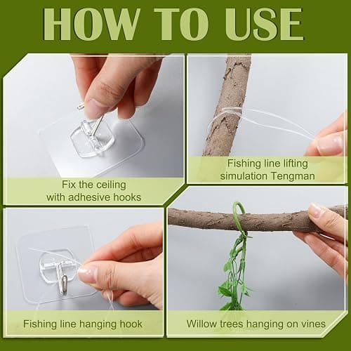 Bucherry 23 Pcs Artificial Hanging Vines, Jungle Party Decorations | Willow Greenery for Tropical Fairy Theme, Woodland Rainforest Wall, Enchanted Indoor Outdoor Jungle Party DIY Decorations thumbnail 4