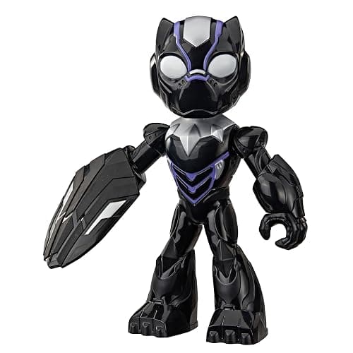 IRON MAN AND HIS AWESOME FRIENDS Marvel Supersized Black Panther Action Figure, 9-Inch (22.8 CM) Super Hero Toys for Kids, Ages 3+ - Image 1
