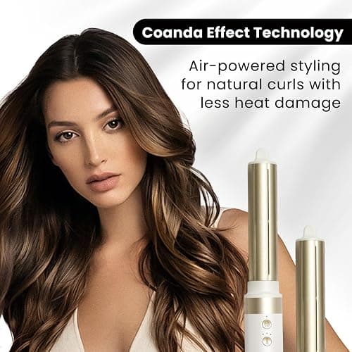 GLAMUP® 6 in 1 Hot Air Styler, Upgraded Long Barrel, Tight Grip, Powerful High Speed Dryer, Volumizer, Blow Dryer Brush, Curling Volumizing Hair Styler Gift Set with Travel Bag thumbnail 4