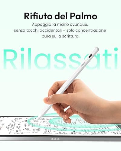 Metapen Penna Air8 per Apple iPad 2018-2025,Pencil per ipad con 2X Ricarica Rapida,Rifiuto del Palmo,Compatibile con iPad Air 5/4/3/11''M2/M3,iPad 11 A16/10/9/8/7/6,Pro 12.9/11/13''M4,M5,Mini 5/6 thumbnail 7