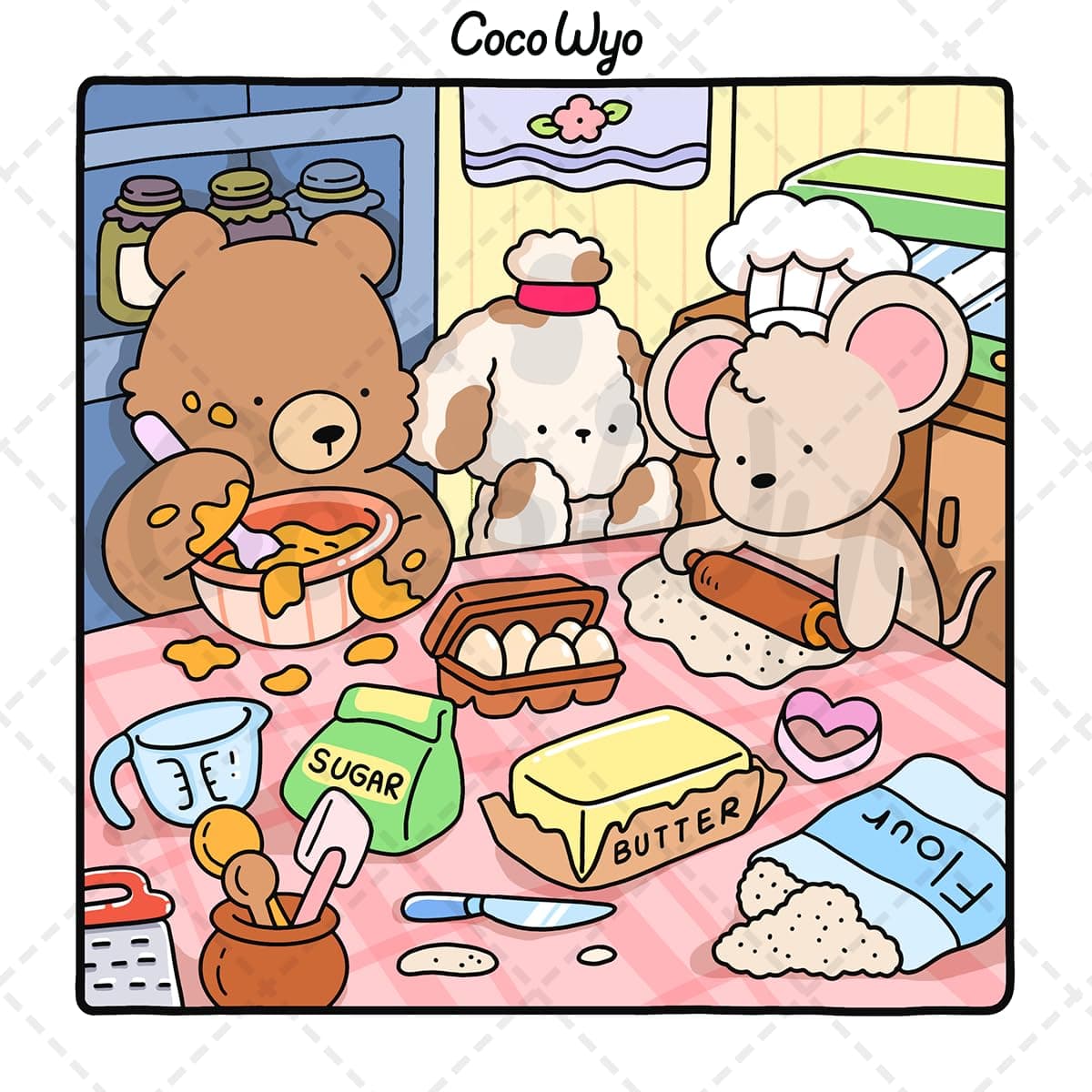 Cozy Friends: Coloring Book for Adults and Teens Featuring Super Cute Animal Characters with Easy and Simple Designs for Relaxation thumbnail 3