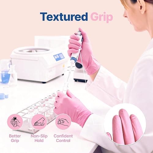 Schneider Nitrile Exam Gloves, 4-mil Medical Gloves Disposable Latex Free, Powder Free, Food Safe Glove for Examination thumbnail 3