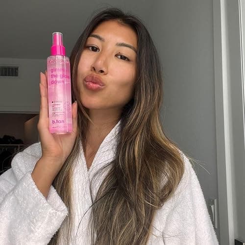 b.tan Clear Face Tan Mist | Gimme The Glow Down - Best Facial Tanner Spray, Gradual Bronzing Sunless Tanning Water, Infused with Rosewater, Vegan, Cruelty Free, 6.7 Fl Oz thumbnail 8