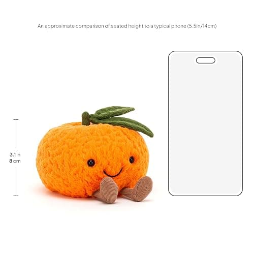 Jellycat Amuseables Clementine Stuffed Toy, Small 5 inches - Fruit Plush - Fun Gift Idea thumbnail 2