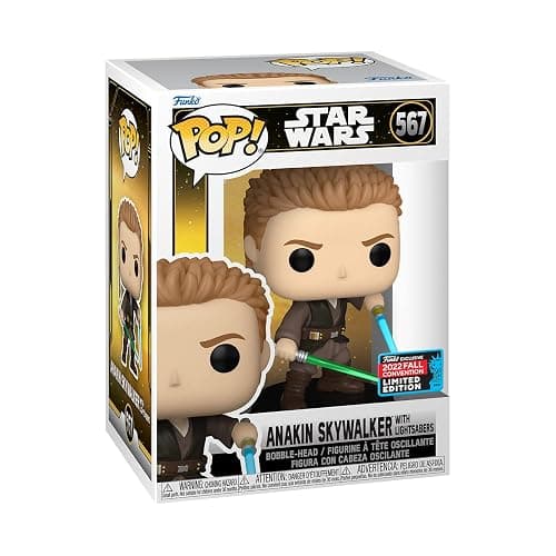 Funko Pop! Star Wars: Episode II - Anakin Skywalker with Lightsabers, Fall Convention Exclusive thumbnail 2