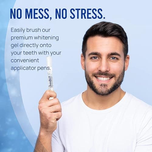 VieBeauti Teeth Whitening Pen Gel: 30+ Uses - Teeth whitening Gel with Professional Formulation and Ingredients, No Sensitivity, Travel-Friendly, Beautiful White Smile Mint thumbnail 7