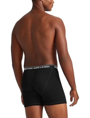 POLO RALPH LAUREN Men's Classic Fit Cotton Boxer Briefs, Trunks & Long Leg Available, 3-Pack thumbnail 3