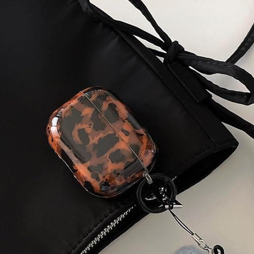 Leopard Cheetah Print Case for AirPods Pro 3rd Generation(2025) with Keychain Tortoiseshell Animal Pattern Trendy Brown Cases with Lock for Cool Girls Women Men(for AirPods Pro 3,Tortoise) thumbnail 9