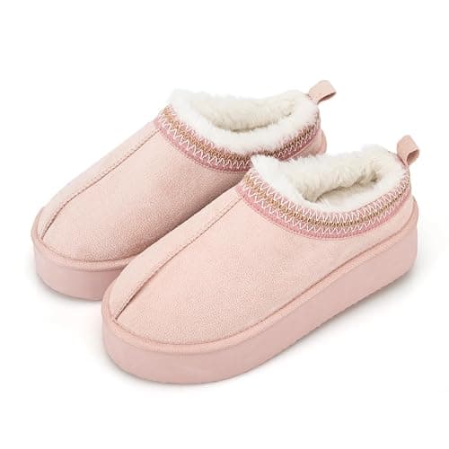 Jessica Simpson Women's Microsuede Cozy Clog Platform Slippers thumbnail 4