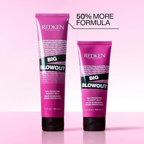 Redken Big Blowout Heat Protectant Gel - Provides All-Over Volume & Movement, Hair Shine & Frizz Control, Blowdry Gel For All Hair Types thumbnail 6