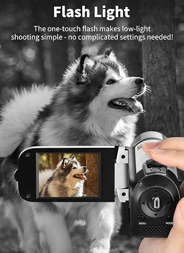 Diyeeni 1080P Digital Camera for Photography, 16MP Vlogging Camera 16X Digital Zoom Digital Camera with 2.4in 360° Flip Screen, Compact Travel Camera for Teens Adult Beginner Kids (Black) thumbnail 6