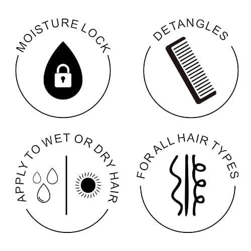 thanks to nature Hydrate and Nourish Leave In Conditioner spray, Moisturizing Hair Treatment with Abyssinian Oil, Liquid, All Hair Types, Detangling & Smoothing thumbnail 5
