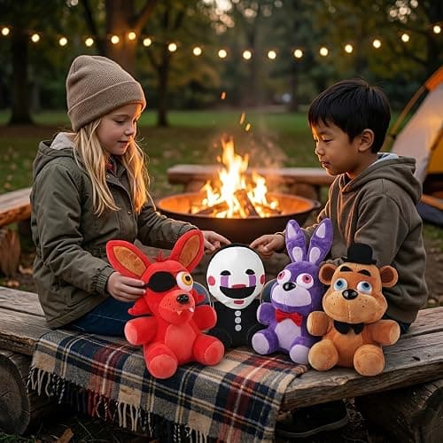 PLIIMONA 4PCS Horror Animal Plush Toys Set, 11 Inch Creepy Cartoon Stuffed Animals, Soft Plush Doll Figures for Fans, Collectible Display Toys, Gift Idea thumbnail 7