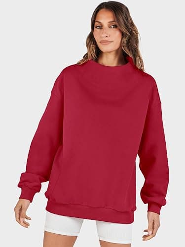 ANRABESS Womens Oversized Sweatshirts Turtleneck Pullover Long Sleeve Hoodies Tops 2025 Fall Fashion Preppy Outfits thumbnail 8
