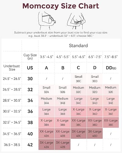 Momcozy Nursing Bras for Breastfeeding, YN21 Seamless Ultra Comfort Maternity Bra, Natural Shape, Pregnancy Sleep Bralette thumbnail 6