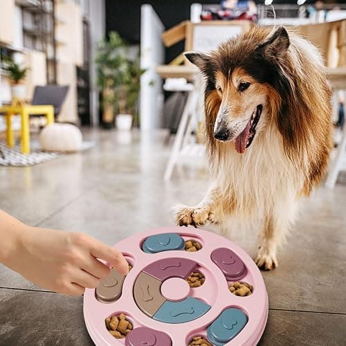 DR CATCH Dog Puzzles,Dogs Food Puzzle Feeder Toys for IQ Training & Mental Enrichment,Dog Treat Puzzle(Pink) thumbnail 6