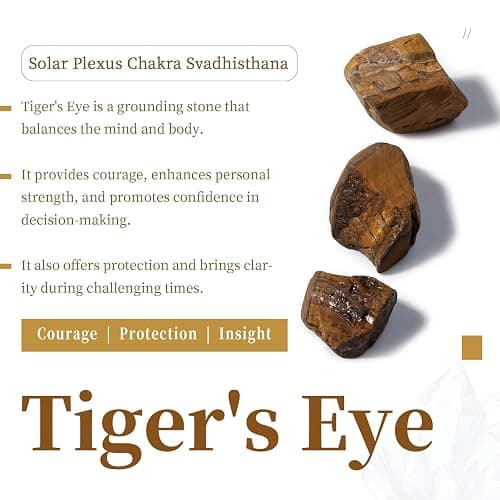SUNYIK Tiger's Eye Stone Large Hole (6mm) Rondelle Loose Charms European Bead fits Bracelet,Jewelry Makings Pack of 20 thumbnail 4