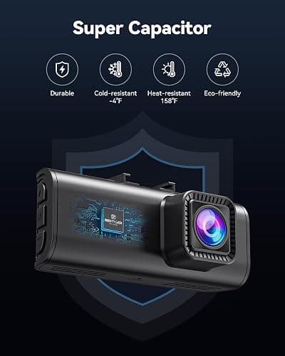 REDTIGER 4K Dash Cam Front and Rear with STARVIS 2, 5.8GHz Wi-Fi Dash Camera for Cars, 128GB Card Included, GPS, 3.18”IPS Screen, Night Vision, 170°Wide Angle, WDR, 24H Parking Mode(F7NP) thumbnail 9