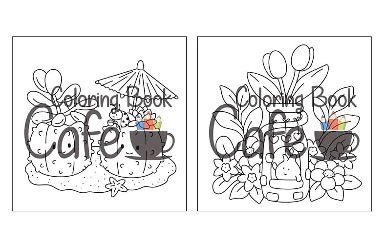 Tiny Gardens: Cute & Comfy Coloring Book for Adults and Teens Featuring Adorable Garden Scenes thumbnail 11