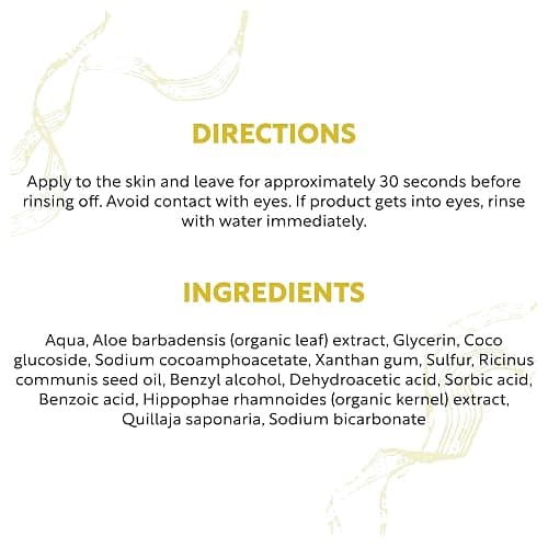 Clever Soap 3% Sulphur Face Wash - Exfoliating Blemish Control Cleanser - Antibacterial, Sensitive Sulfur Soap - Fragrance Free Moisturising Formula For Oily Skin - Men & Women thumbnail 7