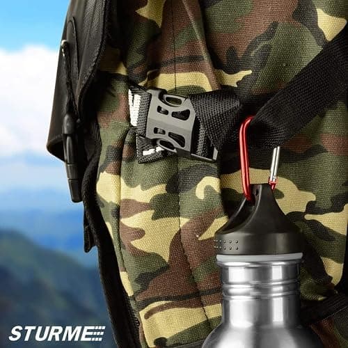 STURME 2" Aluminum D Ring Carabiners Clip D Shape Spring Loaded Gate Small Keychain Carabiner Clip Set Outdoor Camping Mini Lock Snap Hooks Spring Link Key Chain Durable Improved 24 PCS thumbnail 5