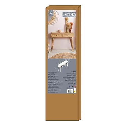 HOME DECO FACTORY - HD5132 - Console Bali 2 Tiroirs, Entrée, Salon thumbnail 12