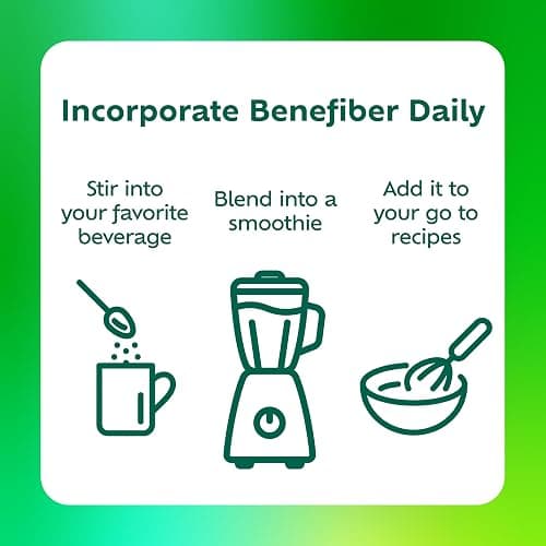Benefiber Daily Prebiotic Fiber Supplement Powder for Digestive Health, Unflavored -124 Teaspoons (8.7 Ounces) thumbnail 3
