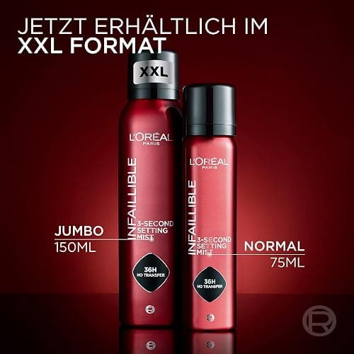 L'Oréal Paris Infaillible 3-second Setting Mist XL, Zum Fixieren von Make up, Transferfest in 3 Sekunden, Fixier-Spray für bis zu 36 Stunden Halt, 150 ml thumbnail 8