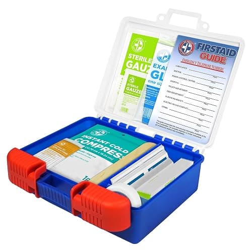 Be Smart Get Prepared 110 pc First Aid Kit: Clean, Treat, Protect Minor Cuts, Home, Office, Car, School, Business, Travel, Emergency, Outdoor, Camping & Sports, FSA/HSA (Packaging may vary) thumbnail 2