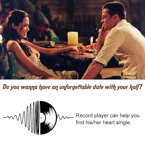 Vinyl Record Player Wireless Turntable with Built-in Speakers and USB Belt-Driven Vintage Phonograph Record Player 3 Speed for Entertainment and Home Decoration thumbnail 9