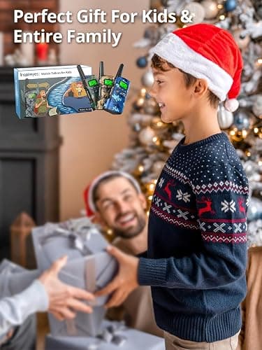 Inspireyes Walkie Talkies for Kids Rechargeable,Toys for Boys and Girls Ages 3-12, 3 Pack Long Range 2-Way Radios, Birthday Gifts,Christmas Stockings, Outdoor Play, Family Games, Hiking Camping Gear thumbnail 7