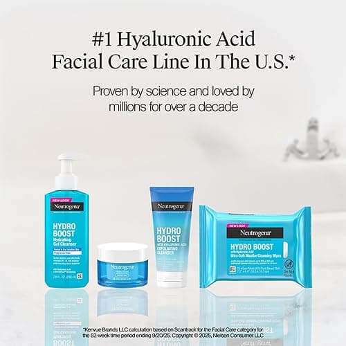 Neutrogena Hydro Boost Hydrating Water Cream Face Moisturizer for Sensitive Skin plus Hydrating Gel Cleanser Alcohol and Fragrance Free Hyaluronic Acid Daily Hydration Routine, 7.8 fl oz thumbnail 7