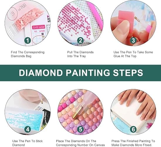 4 Pack Cow Diamond Art Kits for Adults - DIY Cute Animals Diamond Painting Kits for Adults Beginner, Simple 5D Full Drill Diamond Art Dots Gem Art Kit for Home Wall Decor 12x12inch thumbnail 6