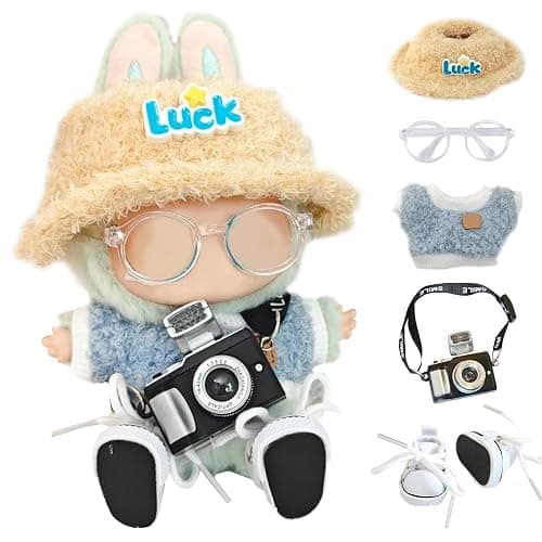 5-Piece of Set 17cm Doll Clothes - DIY Clothes for Doll Outfits Accessories, Luxury Chic Doll Clothing & Style Bundle,Just Clothes (Style B) - Image 1